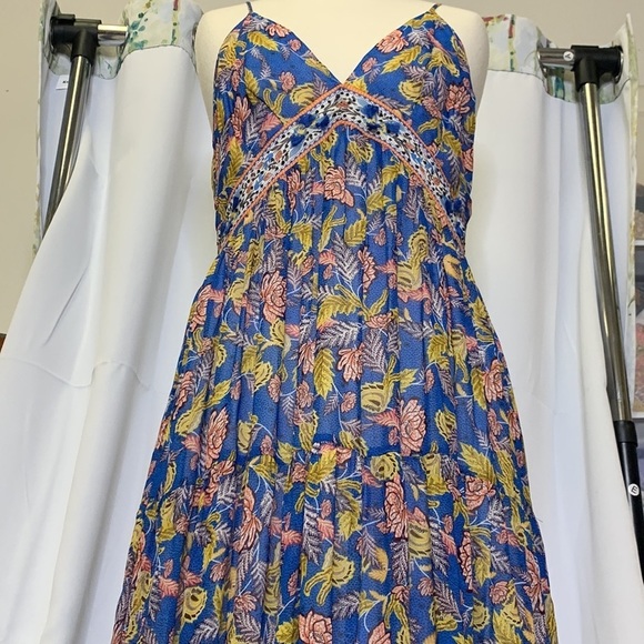 ANTHROPOLOGIE Verb By Pallavi Singhee Vineyard Tiered Maxi Dress Size 8 NWT - Picture 7 of 16